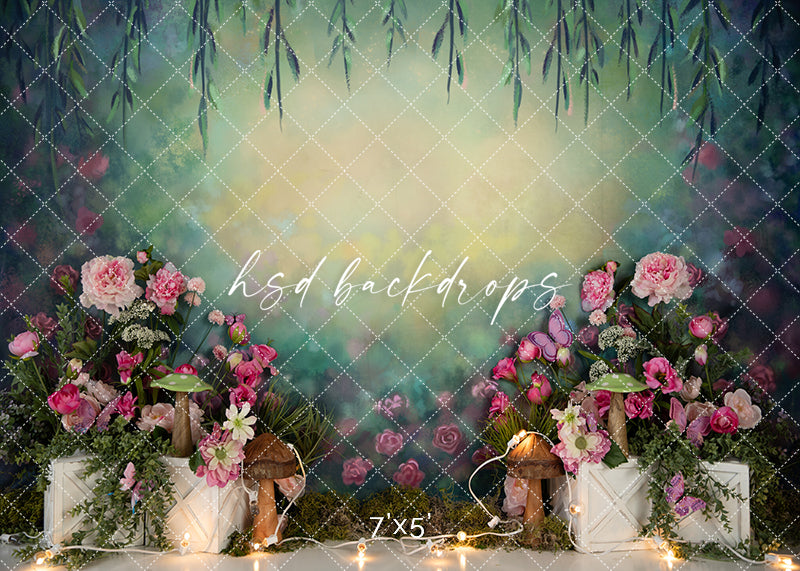 Magic Meadow cake Smash - HSD Photography Backdrops