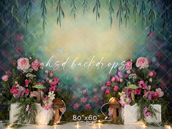 Magic Meadow cake Smash - HSD Photography Backdrops
