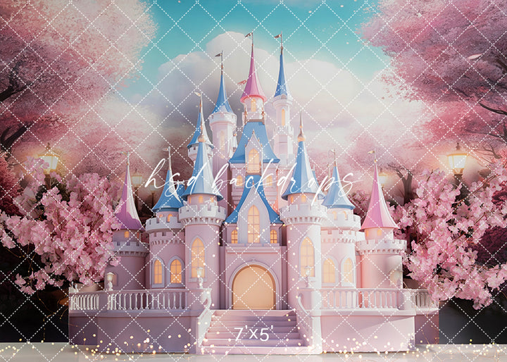 Cherry Blossom Princess Castle - HSD Photography Backdrops