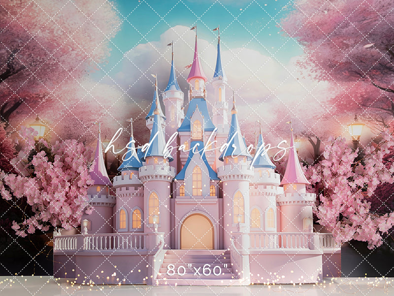 Cherry Blossom Princess Castle - HSD Photography Backdrops