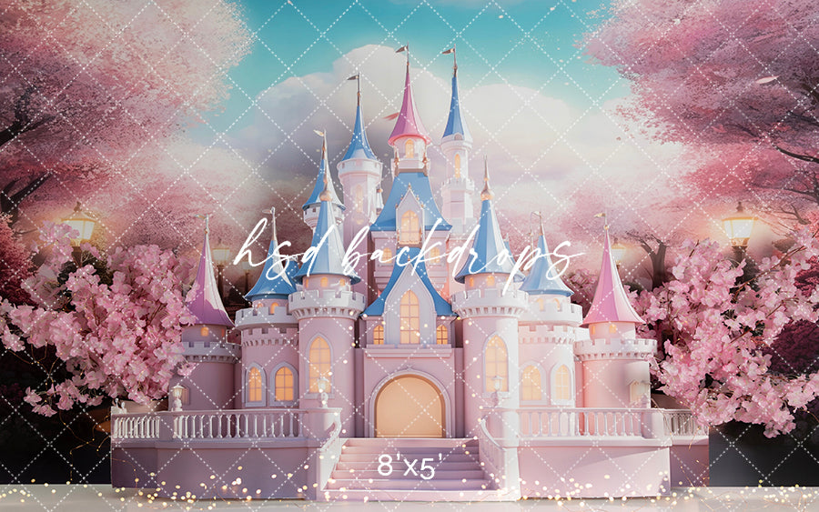 Cherry Blossom Princess Castle - HSD Photography Backdrops