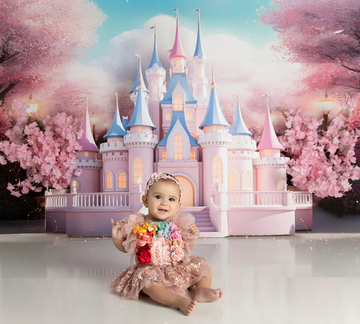 Cherry Blossom Princess Castle - HSD Photography Backdrops