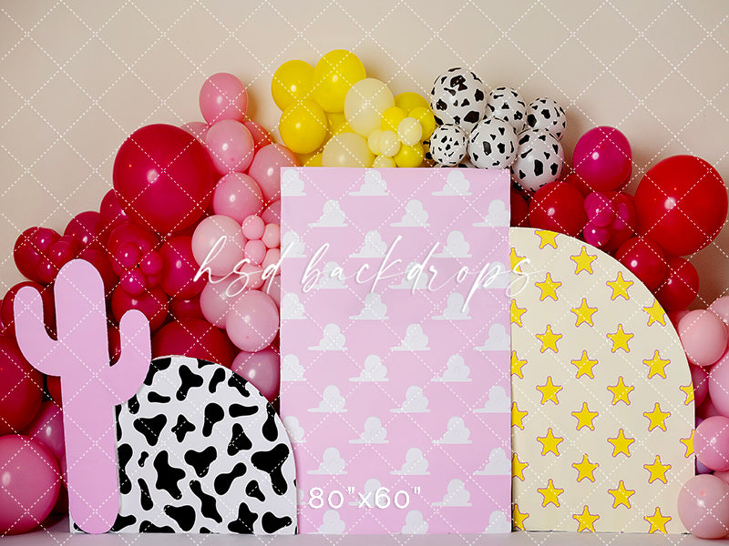 Cowgirl Cake Smash - HSD Photography Backdrops