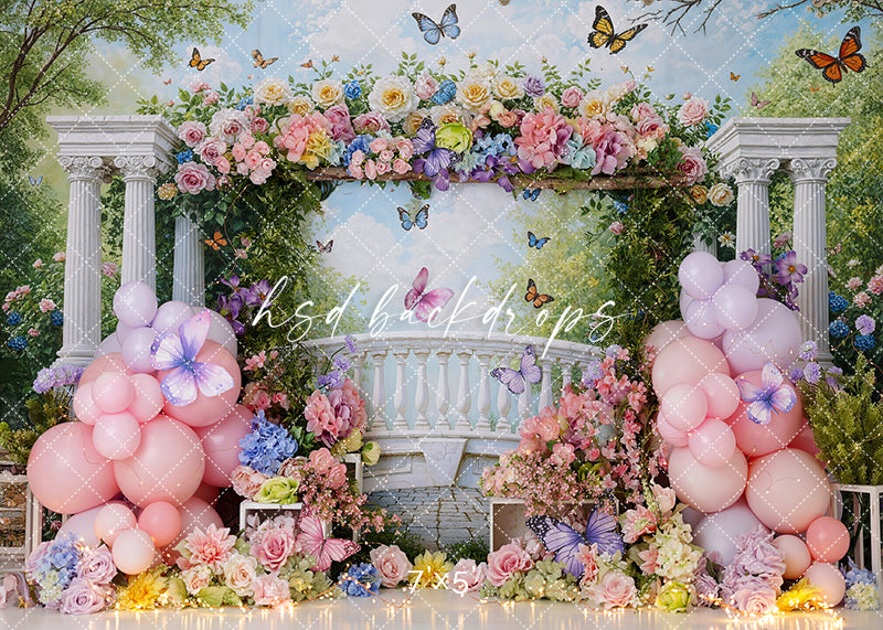 Secret Garden Bridge - HSD Photography Backdrops