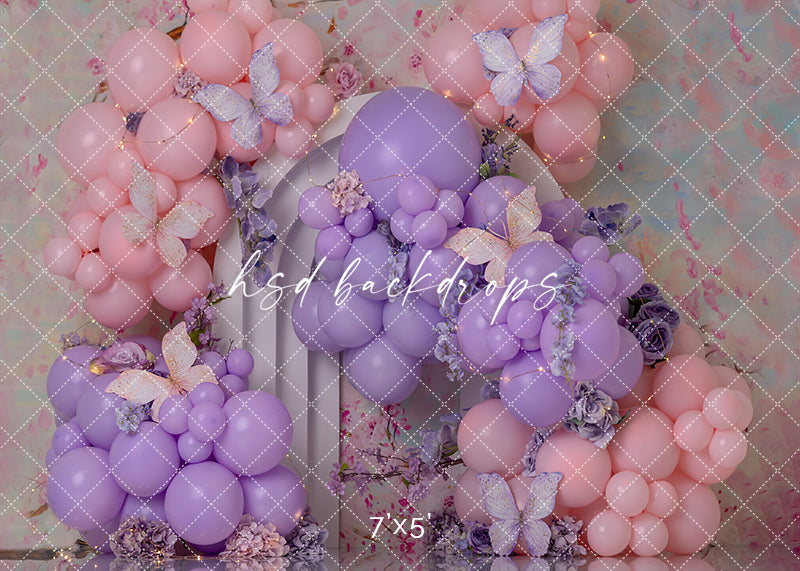 Butterfly Dreams Cake Smash - HSD Photography Backdrops