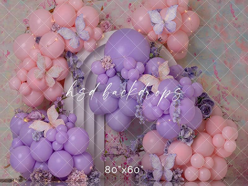 Butterfly Dreams Cake Smash - HSD Photography Backdrops