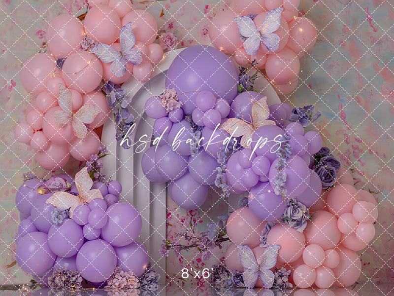 Butterfly Dreams Cake Smash - HSD Photography Backdrops