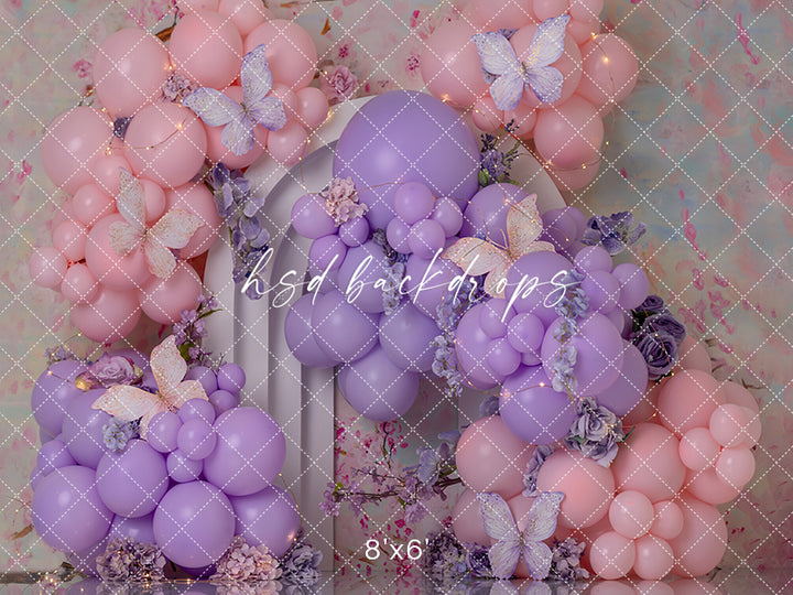 Butterfly Dreams Cake Smash - HSD Photography Backdrops