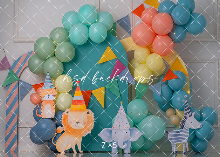 Circus Animals Celebration - HSD Photography Backdrops