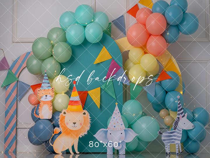 Circus Animals Celebration - HSD Photography Backdrops