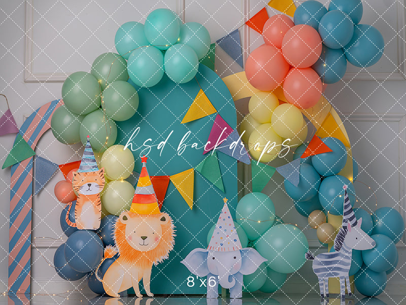 Circus Animals Celebration - HSD Photography Backdrops