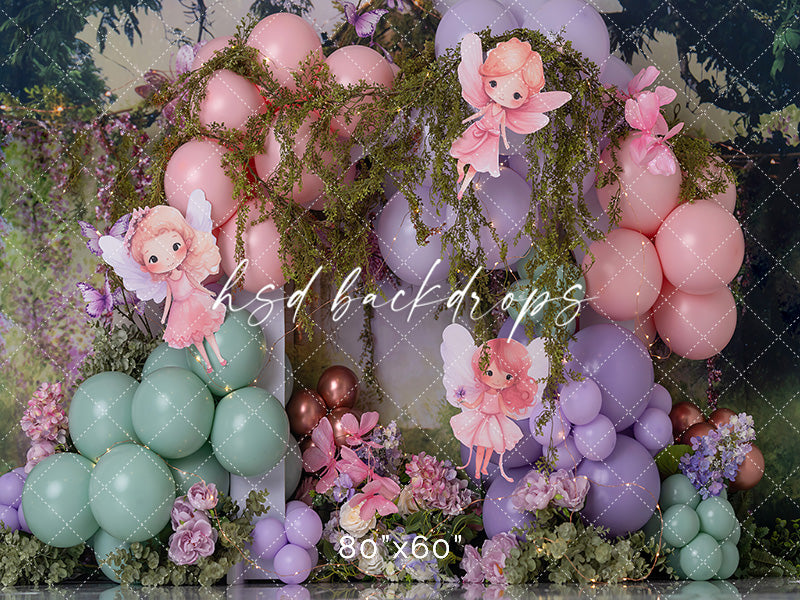 Fairy Fun Cake Smash - HSD Photography Backdrops