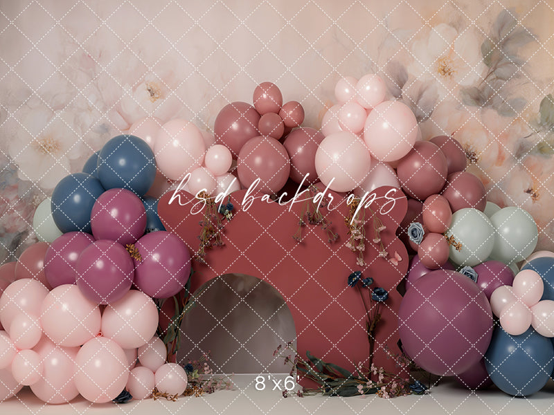 Joyful Petals Cake Smash - HSD Photography Backdrops