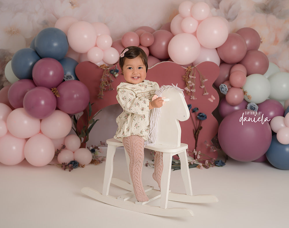 Joyful Petals Cake Smash - HSD Photography Backdrops