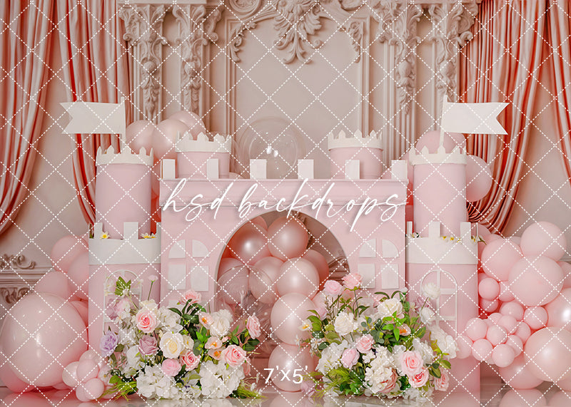 Coquette Princess Castle - Floral - HSD Photography Backdrops
