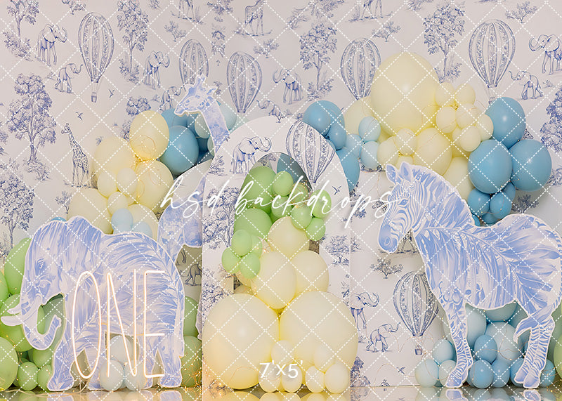 Safari Celebration (ONE) Cake Smash - HSD Photography Backdrops