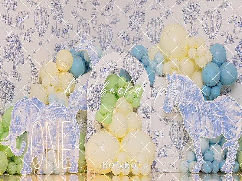 Safari Celebration (ONE) Cake Smash - HSD Photography Backdrops