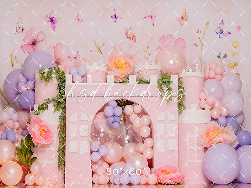 Pink Princess Castle - HSD Photography Backdrops