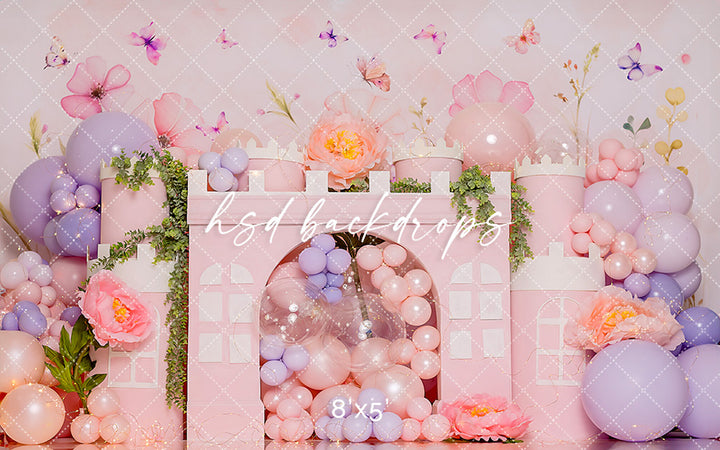 Pink Princess Castle - HSD Photography Backdrops