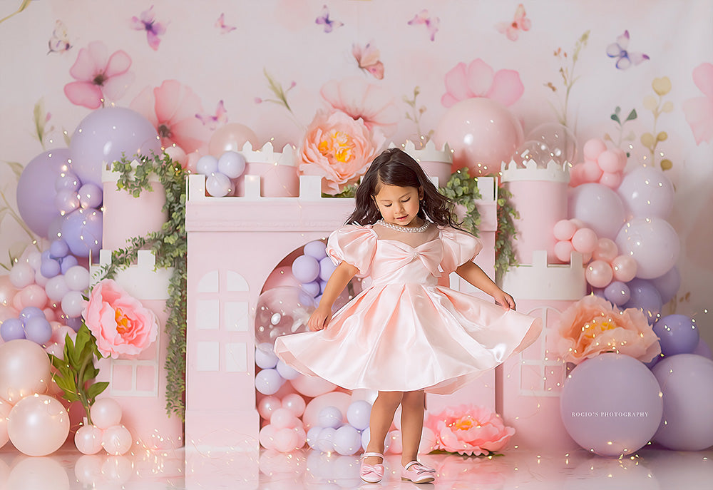 Pink Princess Castle - HSD Photography Backdrops