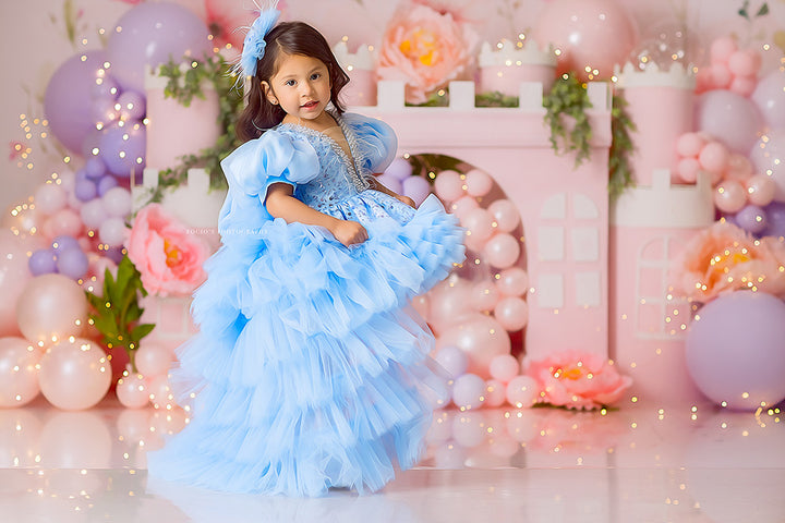 Pink Princess Castle - HSD Photography Backdrops