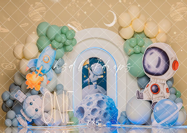 Space Explorer Cake Space - HSD Photography Backdrops