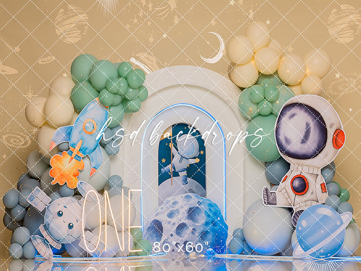 Space Explorer Cake Space - HSD Photography Backdrops