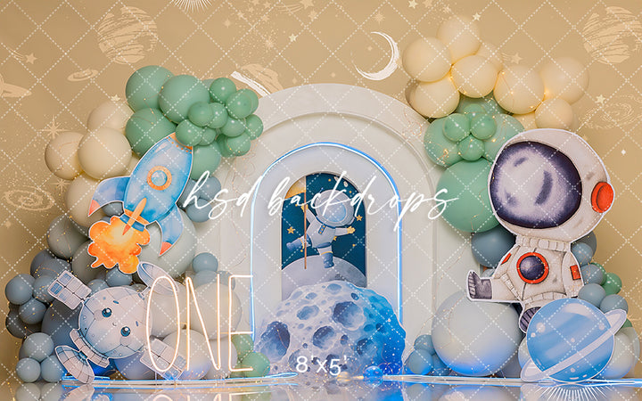 Space Explorer Cake Space - HSD Photography Backdrops
