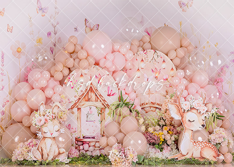 Woodland Whimsy Cake Smash - HSD Photography Backdrops