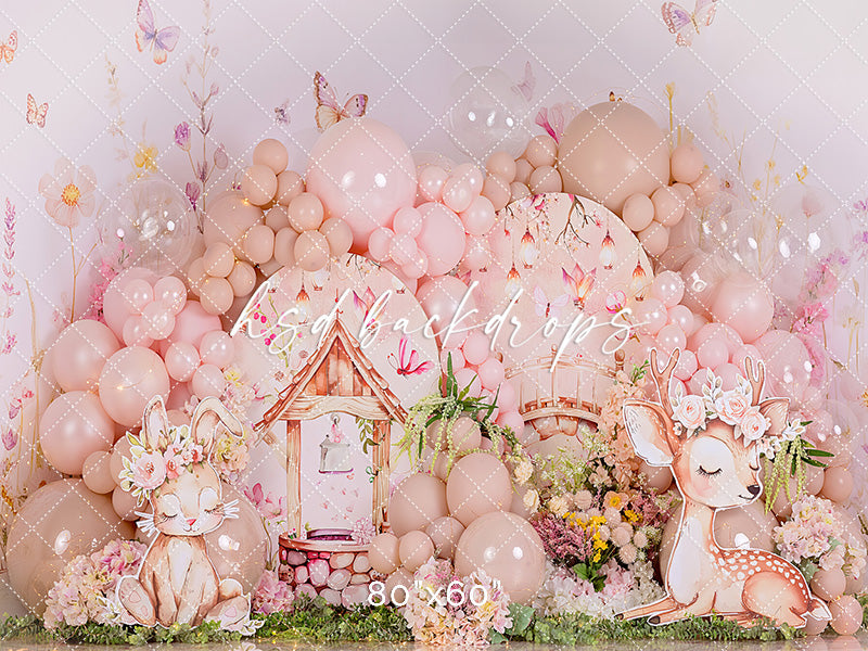 Woodland Whimsy Cake Smash - HSD Photography Backdrops