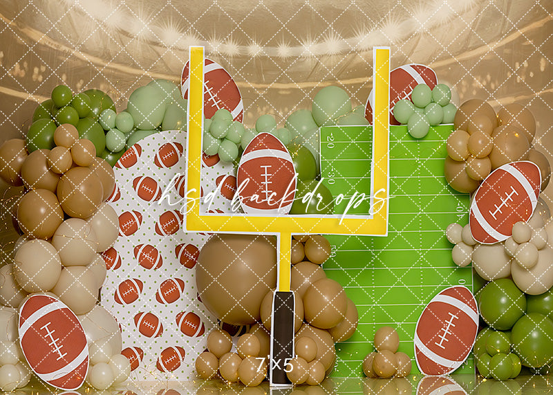 Kickoff Party Cake Smash - HSD Photography Backdrops