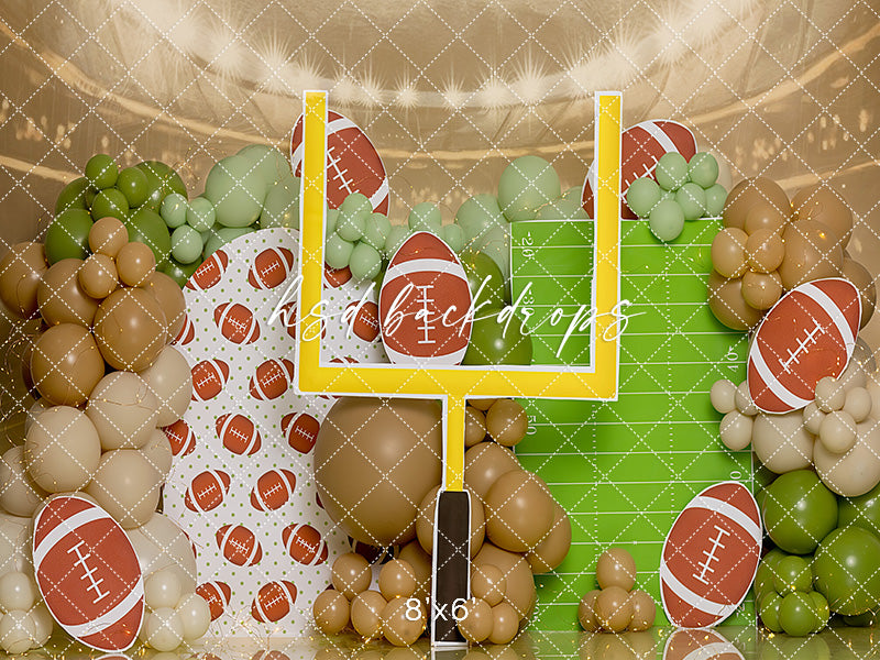 Kickoff Party Cake Smash - HSD Photography Backdrops