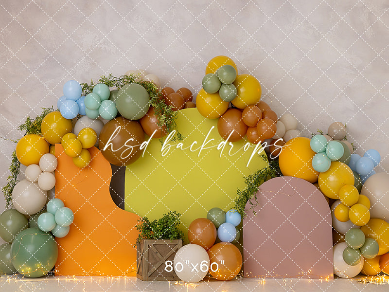 Wild Adventure Arches Cake Smash - HSD Photography Backdrops