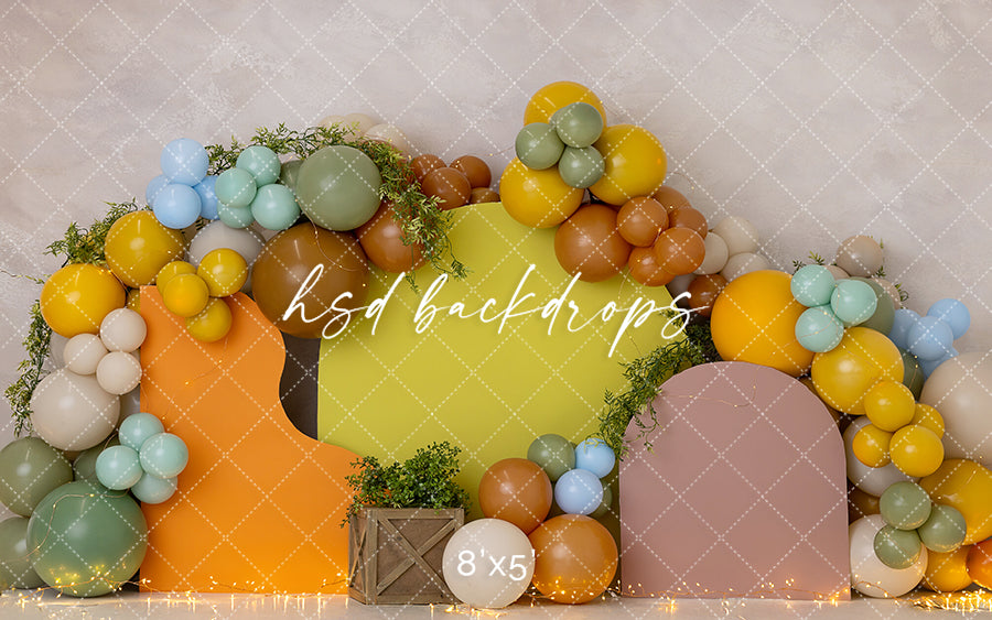 Wild Adventure Arches Cake Smash - HSD Photography Backdrops