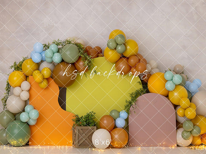 Wild Adventure Arches Cake Smash - HSD Photography Backdrops
