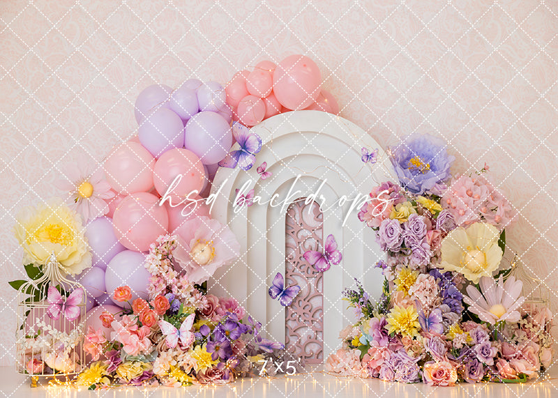 Garden of Dreams Cake Smash - HSD Photography Backdrops