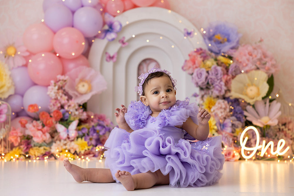 Garden of Dreams Cake Smash - HSD Photography Backdrops