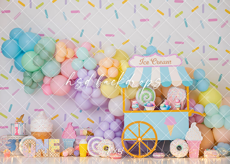 The Sweetest One Cake Smash - HSD Photography Backdrops