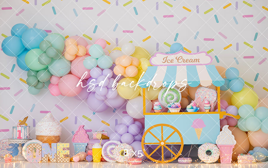 The Sweetest One Cake Smash - HSD Photography Backdrops