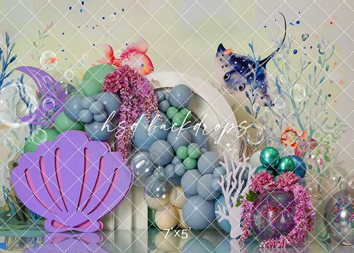 Deep Sea Wonders Cake Smash - HSD Photography Backdrops