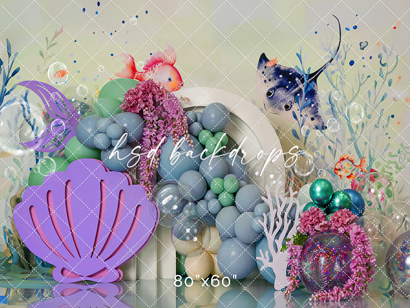 Deep Sea Wonders Cake Smash - HSD Photography Backdrops