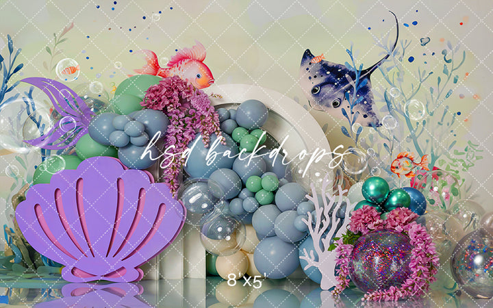 Deep Sea Wonders Cake Smash - HSD Photography Backdrops