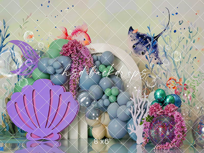 Deep Sea Wonders Cake Smash - HSD Photography Backdrops