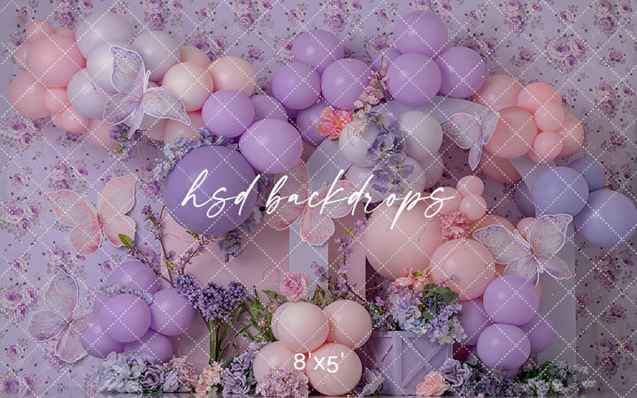 Butterfly Wishes Cake Smash - HSD Photography Backdrops