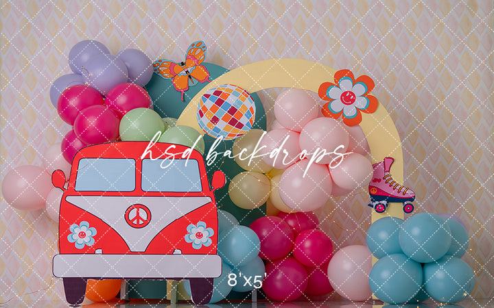 Groovy Birthday Vibes - HSD Photography Backdrops