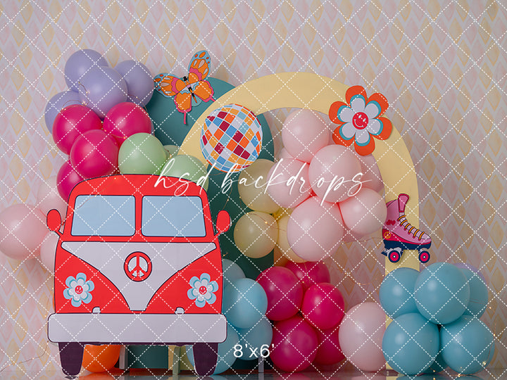 Groovy Birthday Vibes - HSD Photography Backdrops