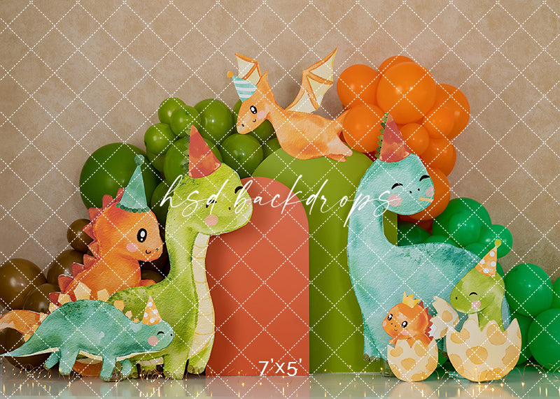 Jurassic Fun Cake Smash - HSD Photography Backdrops