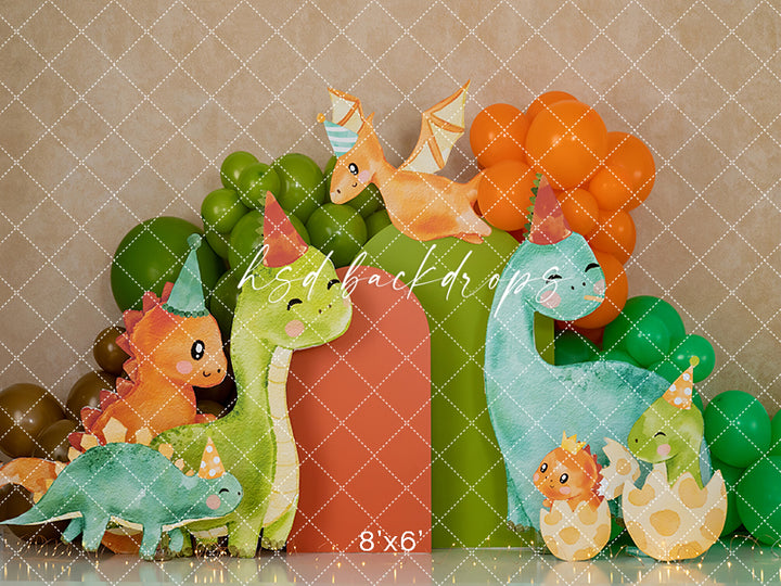 Jurassic Fun Cake Smash - HSD Photography Backdrops