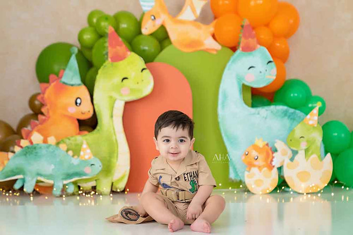 Jurassic Fun Cake Smash - HSD Photography Backdrops
