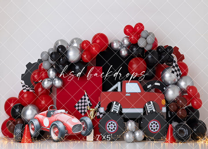 Turbo Time Cake Smash - HSD Photography Backdrops
